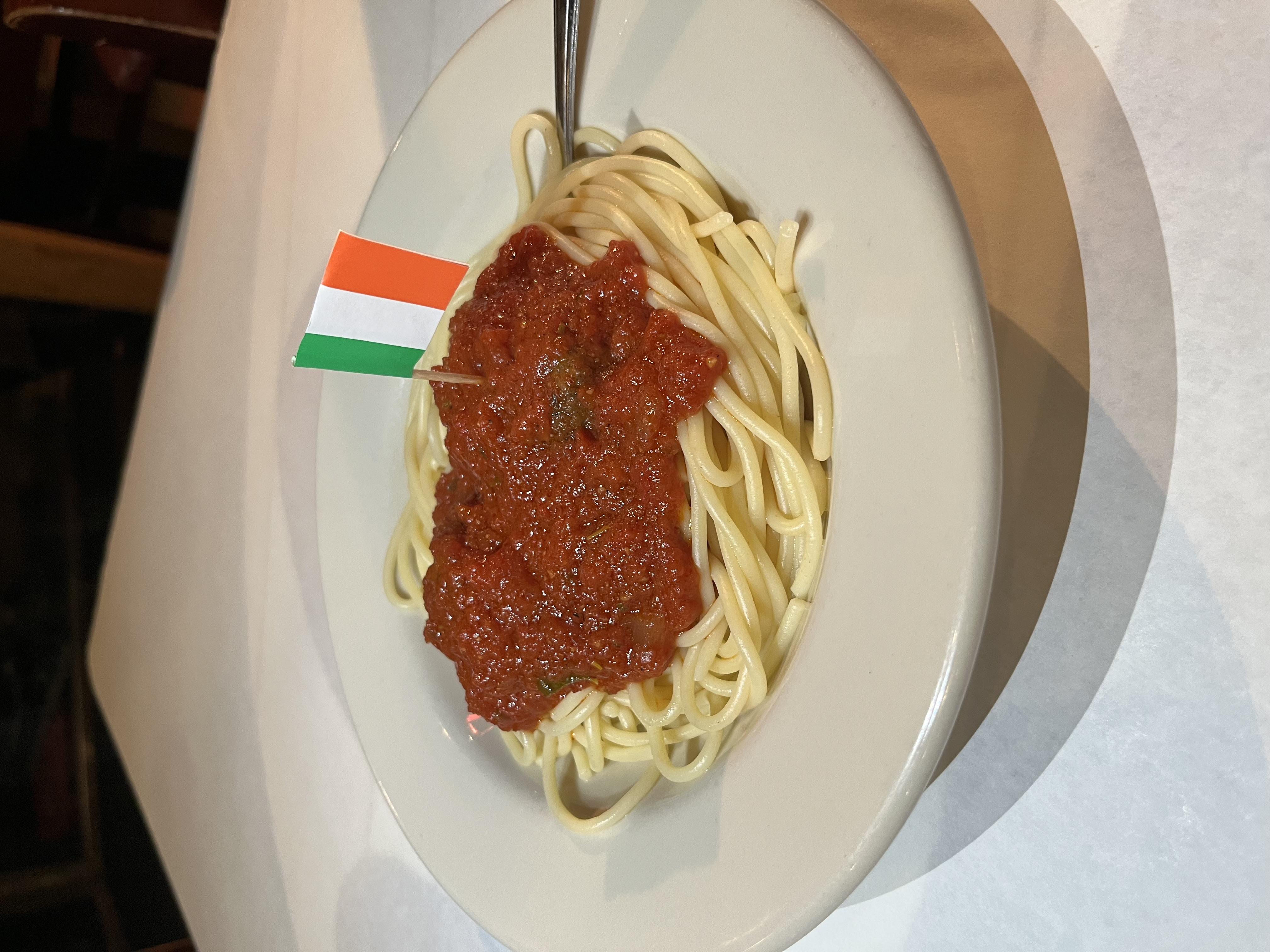 Pasta category - View Menu Items