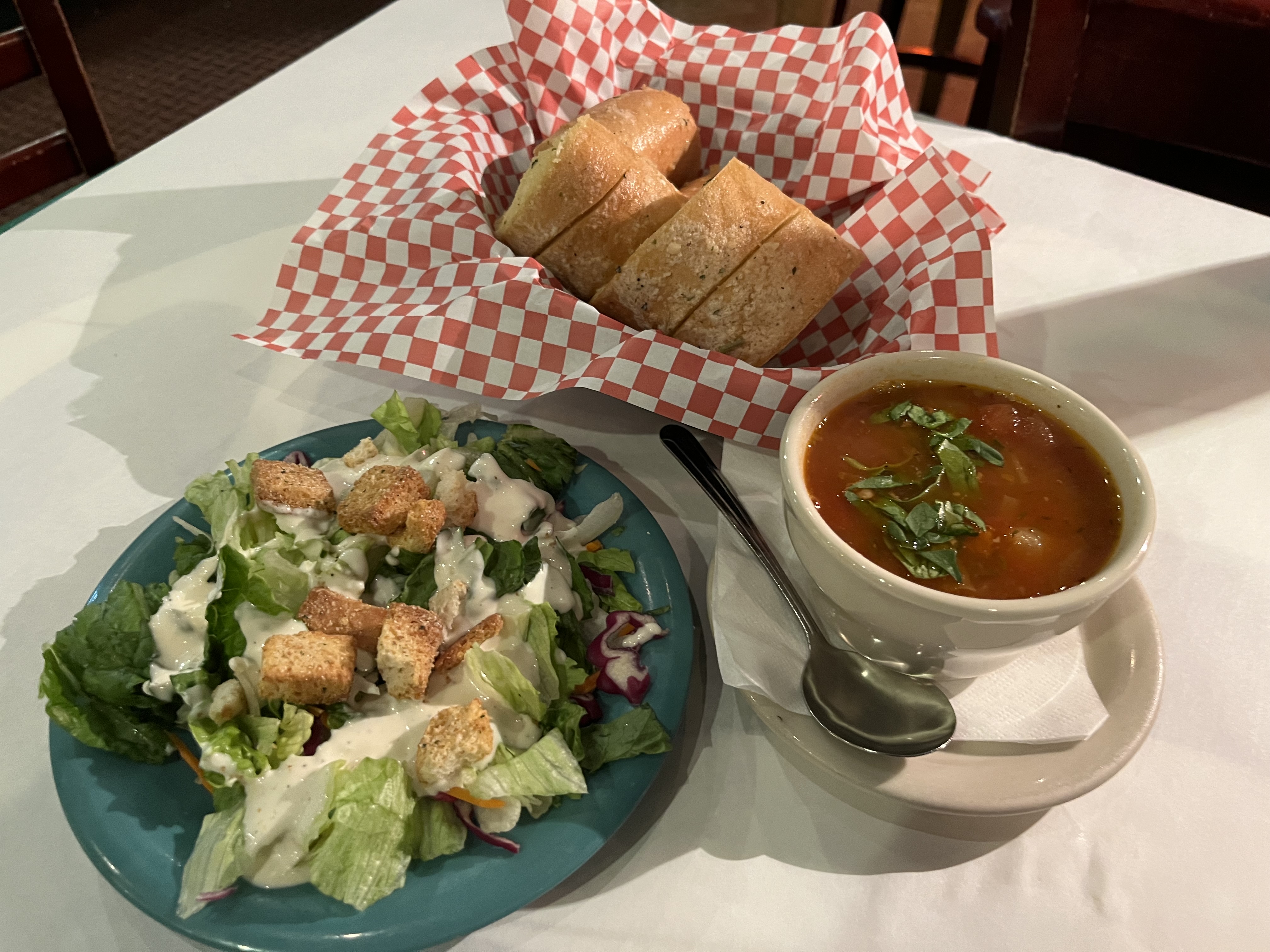 Soups & Salads category - View Menu Items